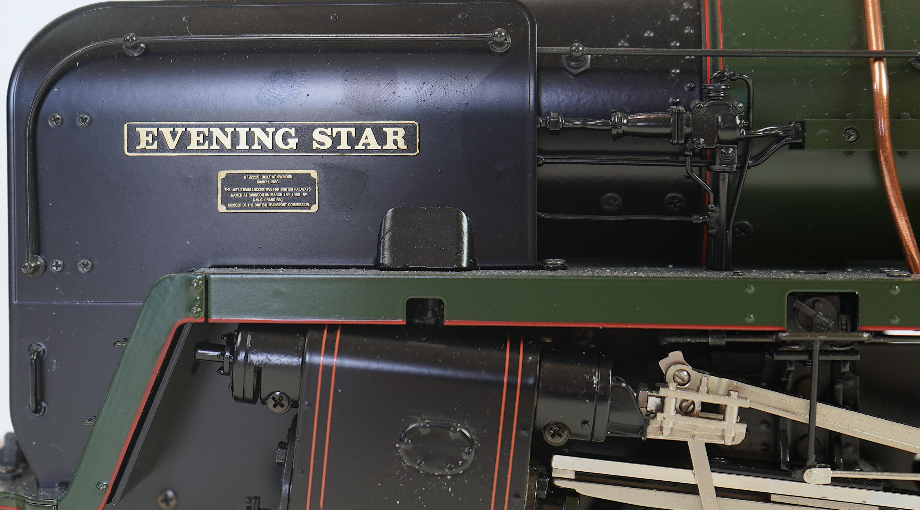 A Gauge One Aster Hobbies live steam BR Class 9F, 2-10-0 tender locomotive, Evening Star 92220, the factory ‘Built Up’ version, spirit fired working two cylinder motion, with assembly instructions, operating instructions
